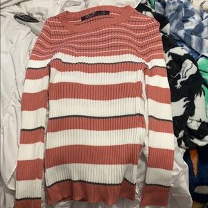 Pink Striped Sweater/Shirt